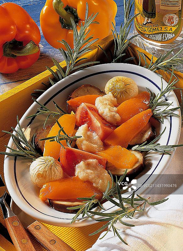 烤蔬菜，西班牙，欧洲图片素材