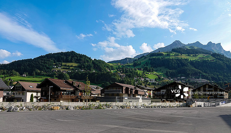 瑞士风光-小镇风景图片素材