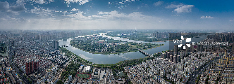 六安淠河月亮湾风景区图片素材