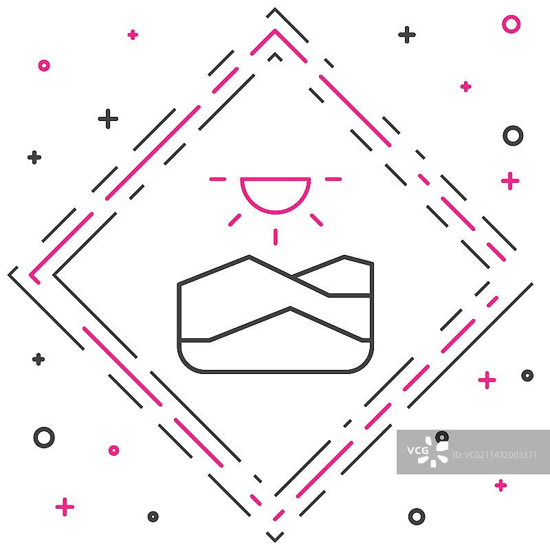 干旱图标简笔画图片素材