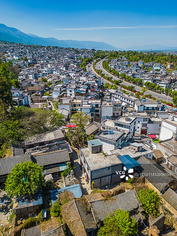 大理凤阳邑村航拍图片素材