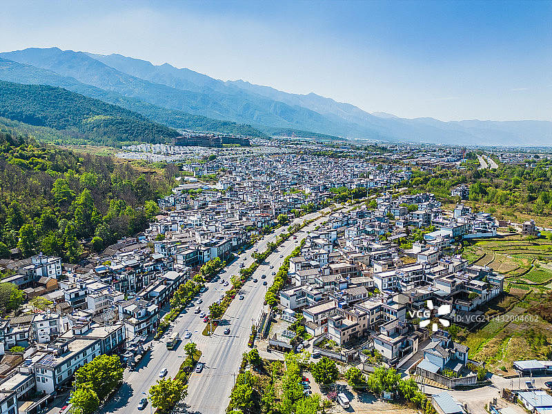 大理西景线航拍图片素材