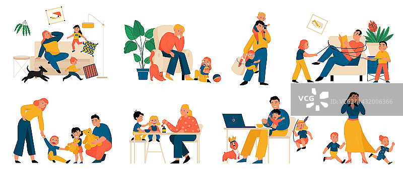 育儿压力图片素材