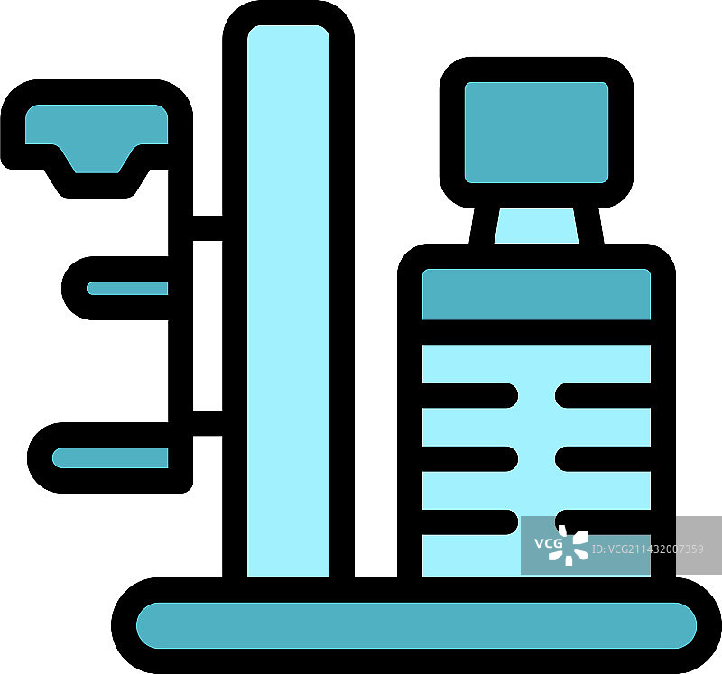 乳房X光检查机扁平图标图片素材