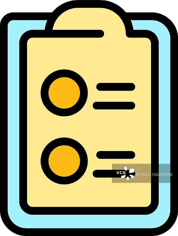 任务计划点板图标（扁平风格）图片素材