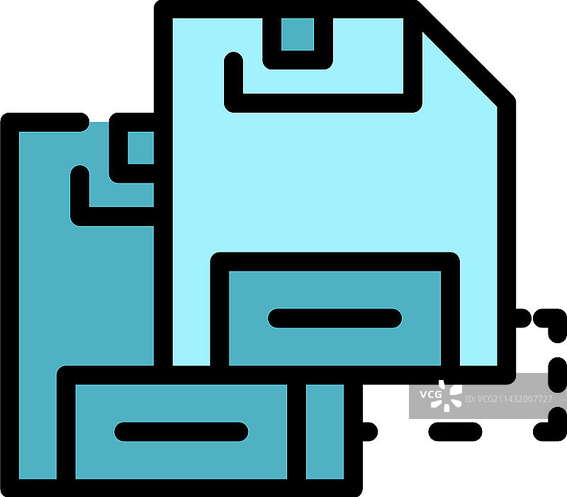 软盘备份图标（扁平风格）图片素材