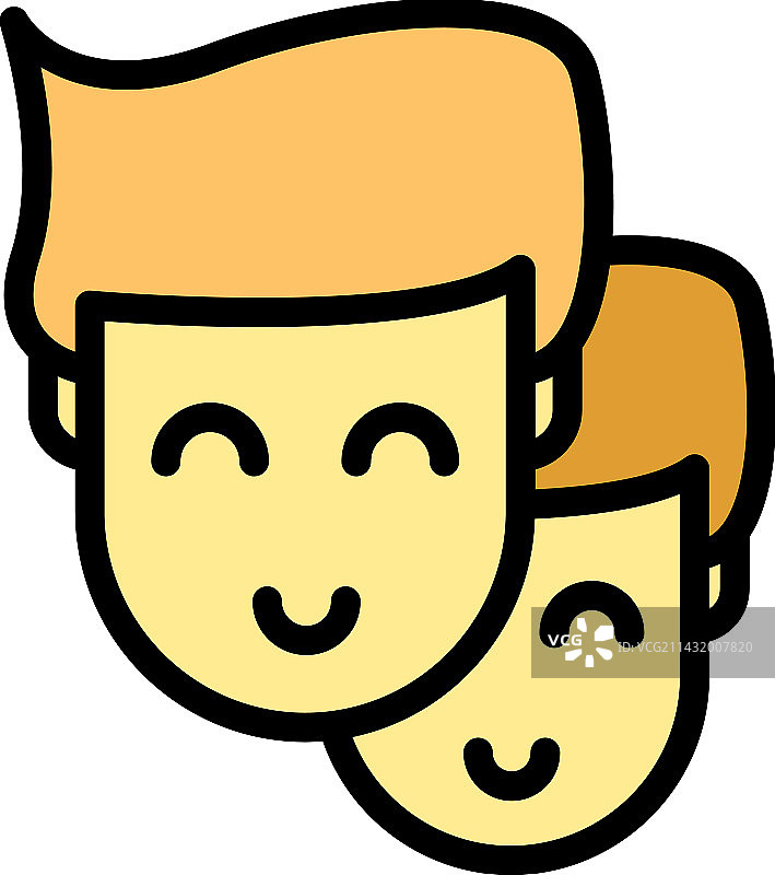 商业团队图标（扁平风格）图片素材