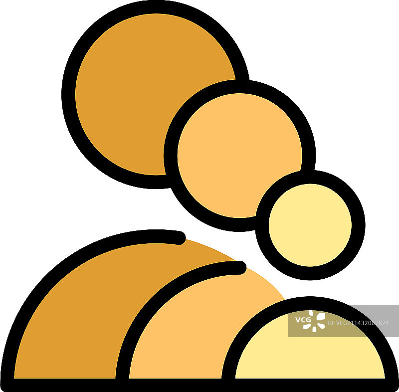 机组人员图标（扁平风格）图片素材