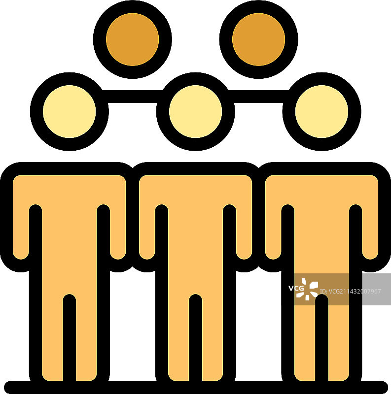 合作团队扁平图标图片素材