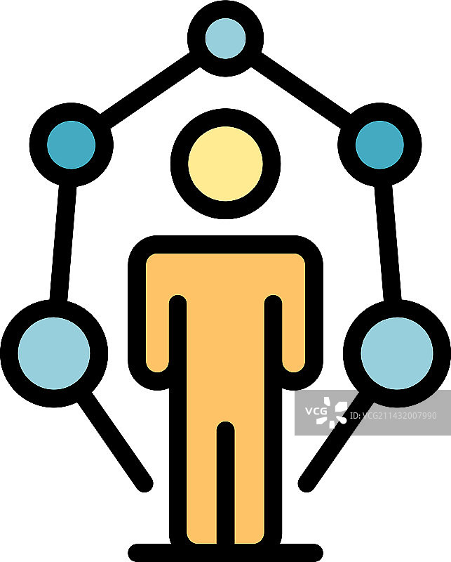 初创团队图标（扁平风格）图片素材