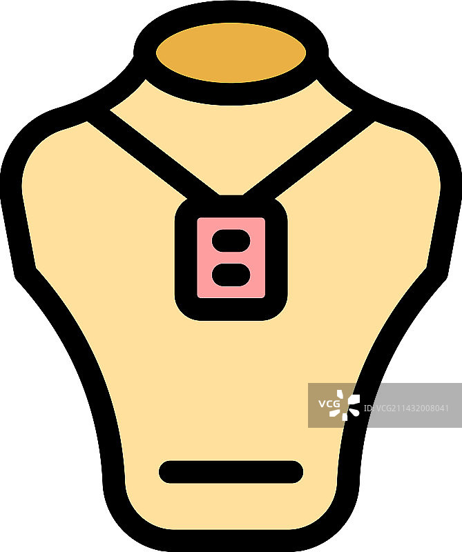 扁平珠宝模特图标图片素材