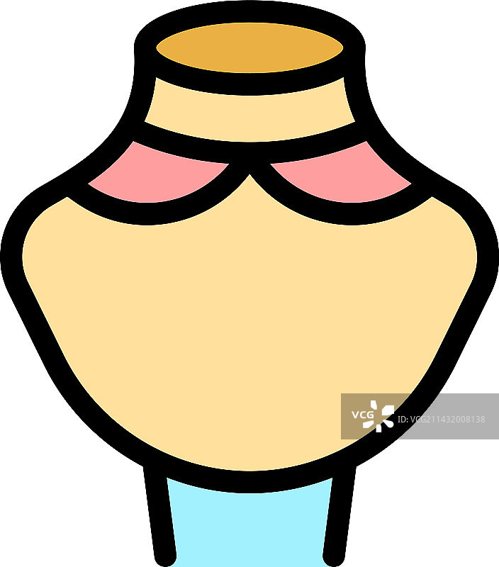 珠宝模型奢侈品扁平图标图片素材