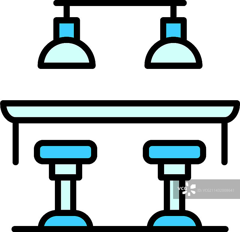 扁平风格的梅花俱乐部计数器图标图片素材