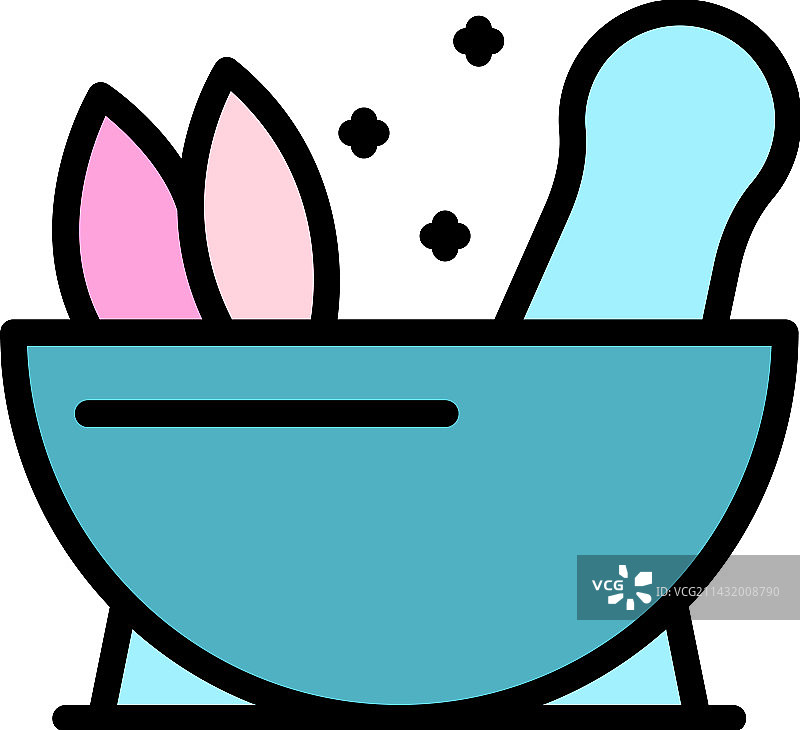 扁平风格草药图标图片素材