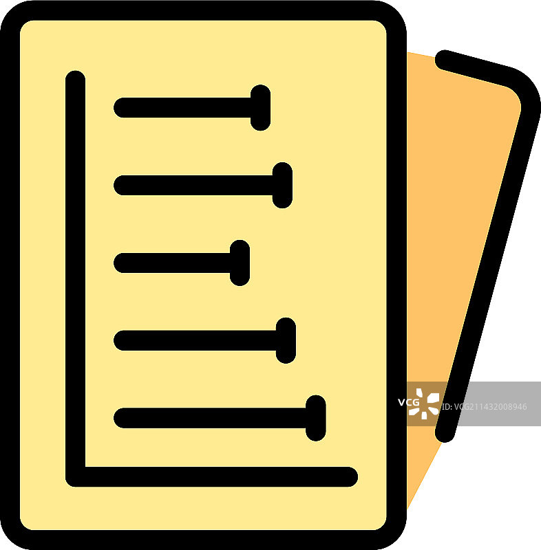 扁平文件报告图标图片素材