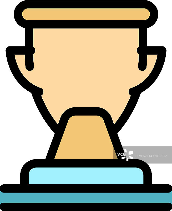 现代足球杯图标图片素材