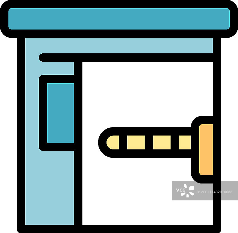 私人停车位扁平图标图片素材