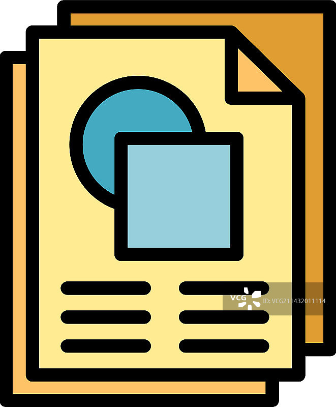 文档信息扁平图标图片素材