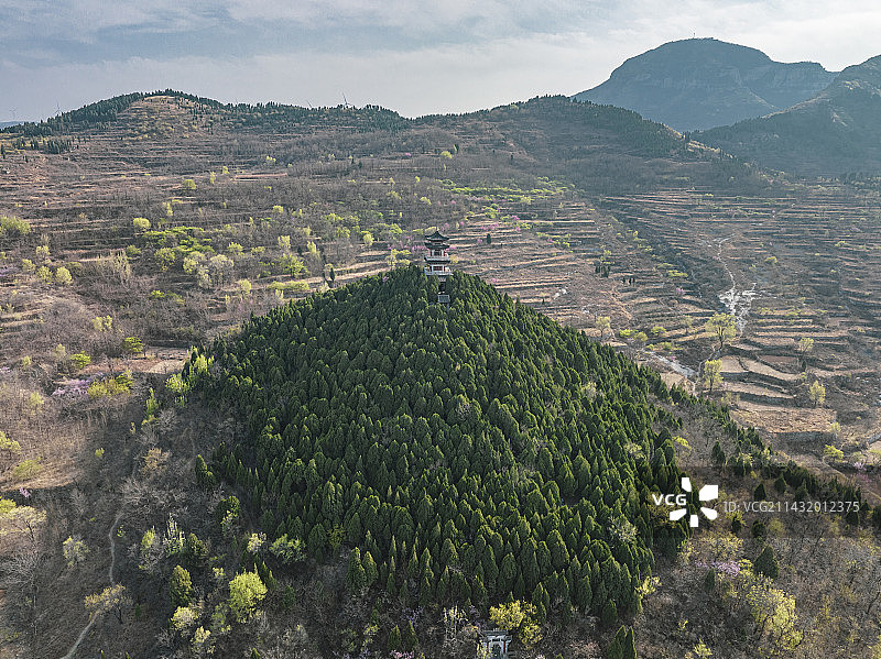 济南章丘朱家峪送子观音塔图片素材