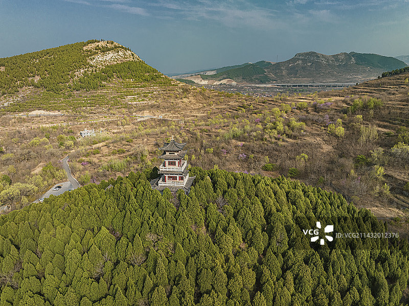 济南章丘朱家峪送子观音塔图片素材