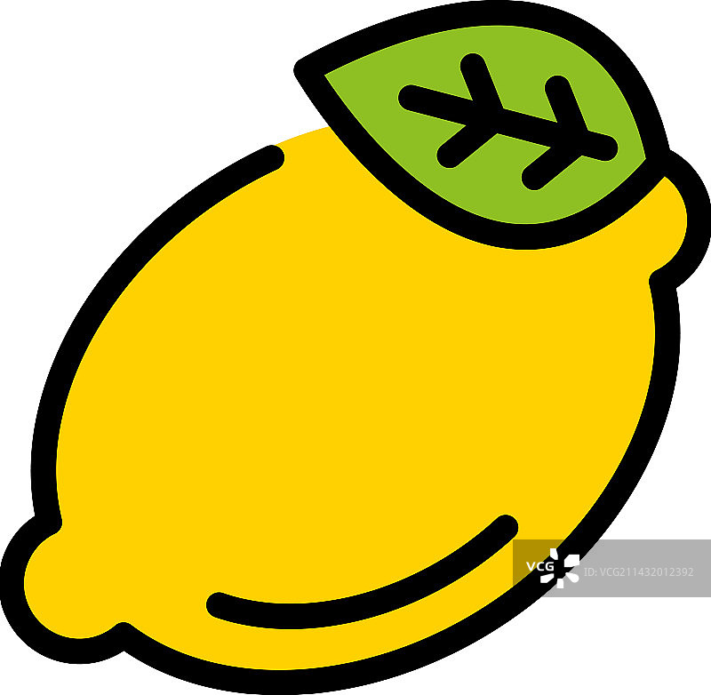异域柠檬扁平图标图片素材
