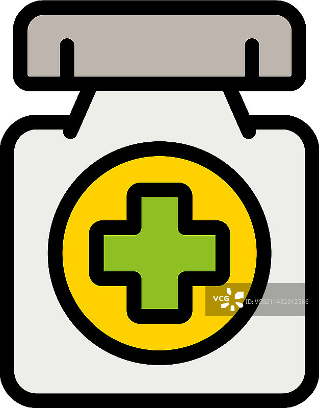 扁平的维生素药物图标图片素材