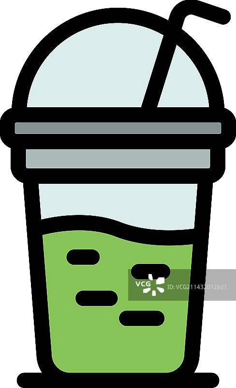 扁平风格维生素奶昔图标图片素材