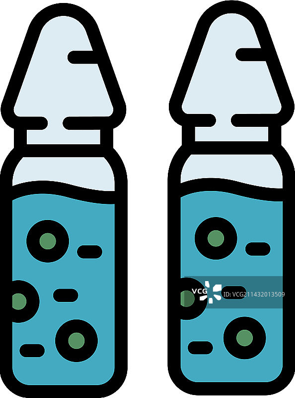 药瓶图标（扁平风格）图片素材