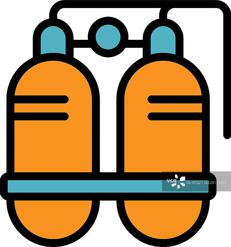 扁平化游泳器材图标图片素材