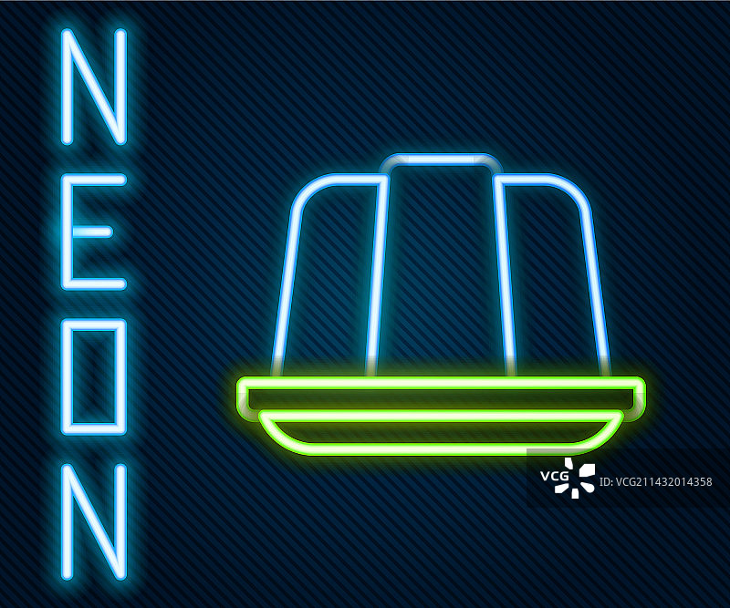 发光霓虹灯果冻蛋糕图标图片素材