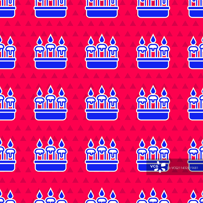 烛台上燃烧的蓝色蜡烛图标图片素材