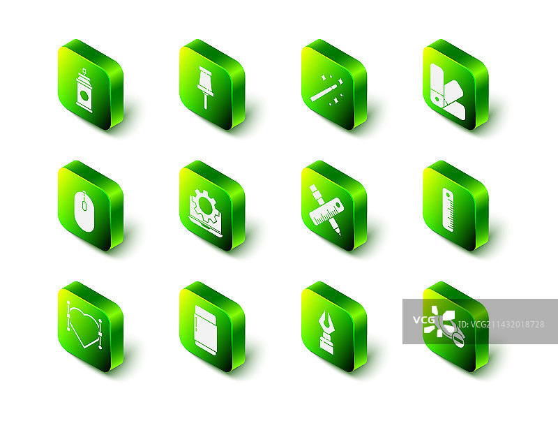 图钉魔杖调色板指南套装图片素材