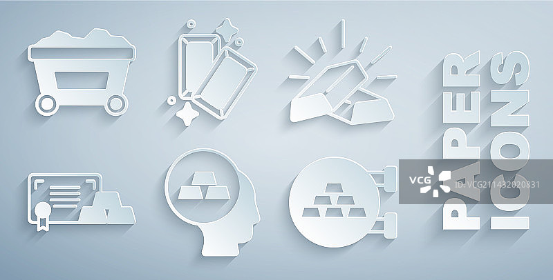 带证书的金条和珠宝店套装图片素材