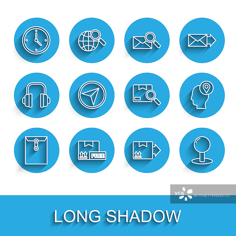 带有免费标志的信封纸板箱图片素材