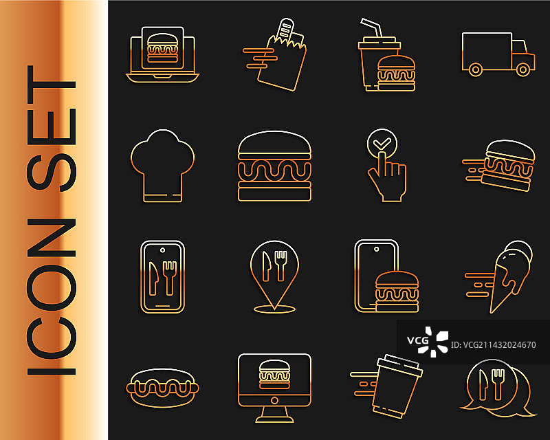 在线咖啡馆和餐厅位置图片素材