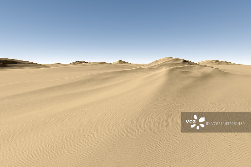 空旷干净的沙漠戈壁图片素材