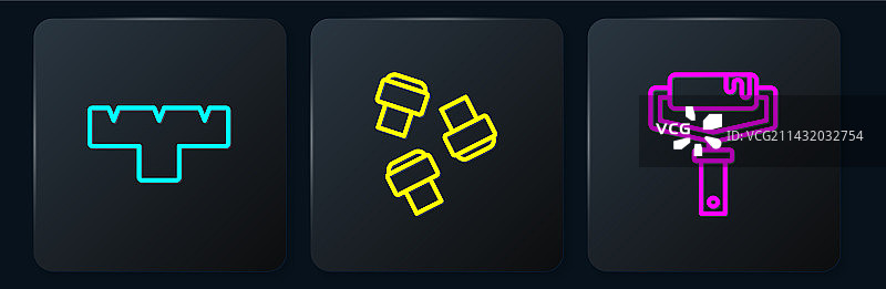 记号笔、油漆滚筒刷图片素材