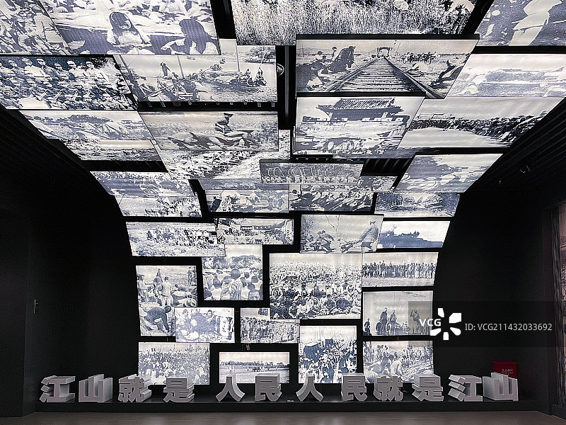 盱眙县黄花塘新四军军部纪念馆，江山就是人民图片素材