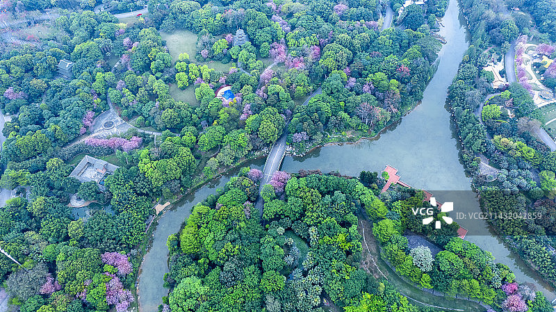 俯瞰柳州园博园图片素材