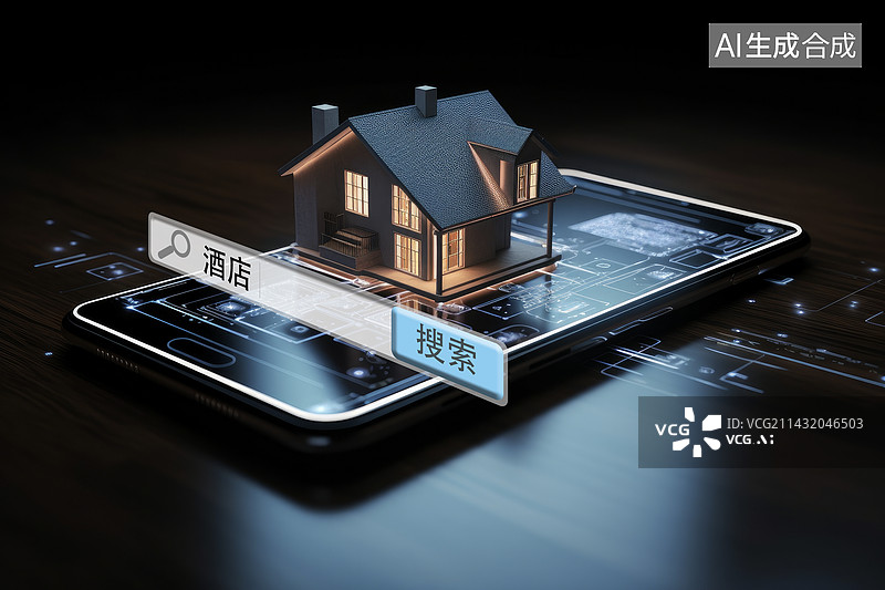 【AI数字艺术】住宿酒店图片素材