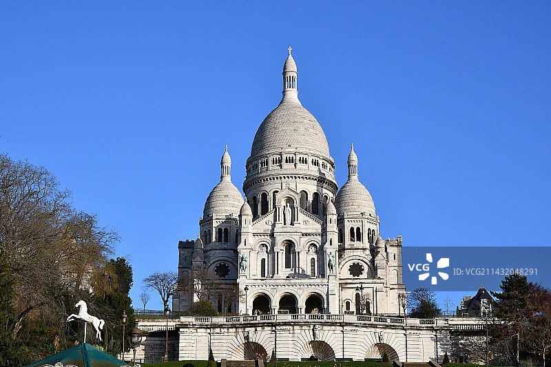 巴黎圣心教堂图片素材