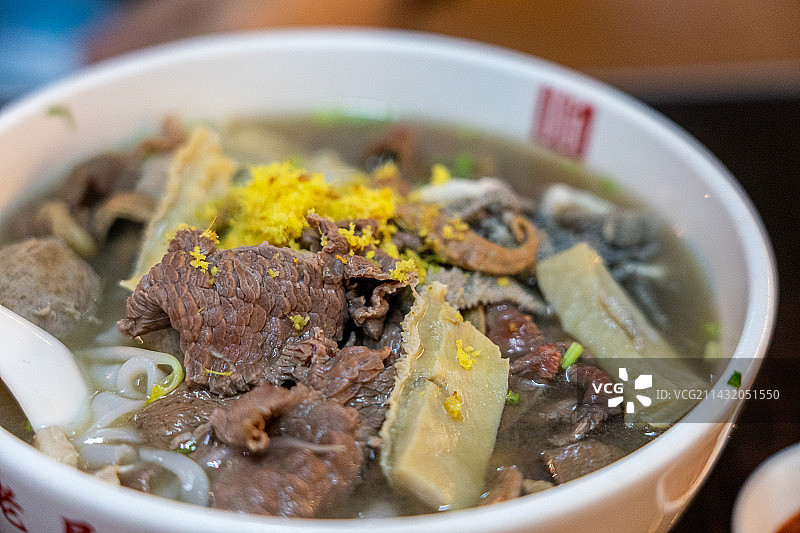 中国潮汕特色小吃，潮汕牛肉粿条图片素材