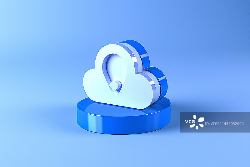云计算三维图标图片素材