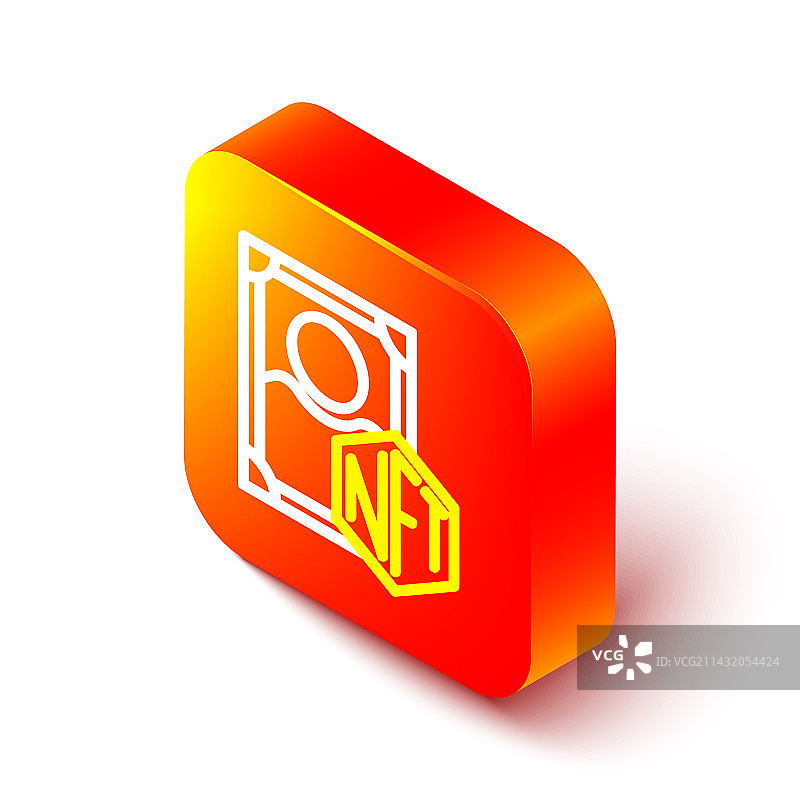 2.5D线条NFT数字加密艺术图标图片素材