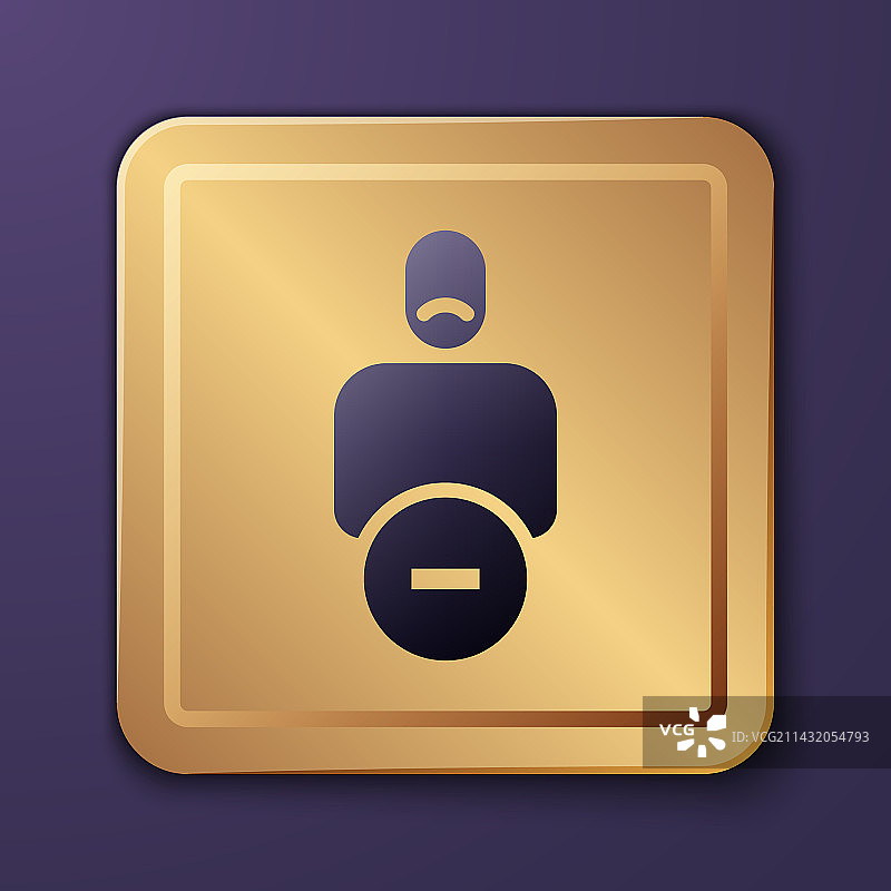 紫色失去朋友图标图片素材