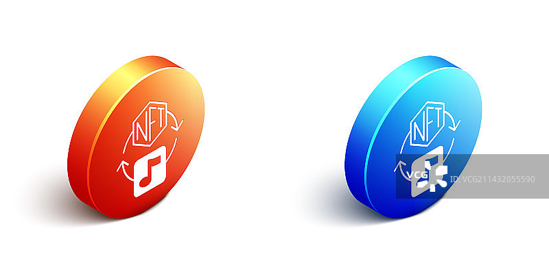 2.5D NFT数字加密艺术图标图片素材