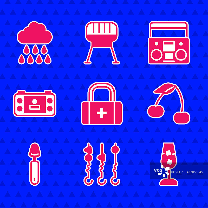 急救箱、烤肉串图片素材