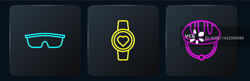 运动骑行太阳镜自行车头盔图片素材