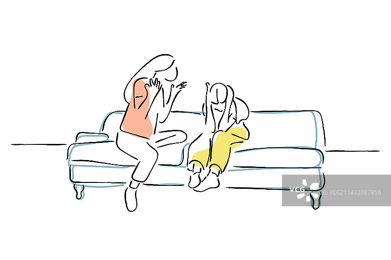 母亲冲孩子喊叫图片素材