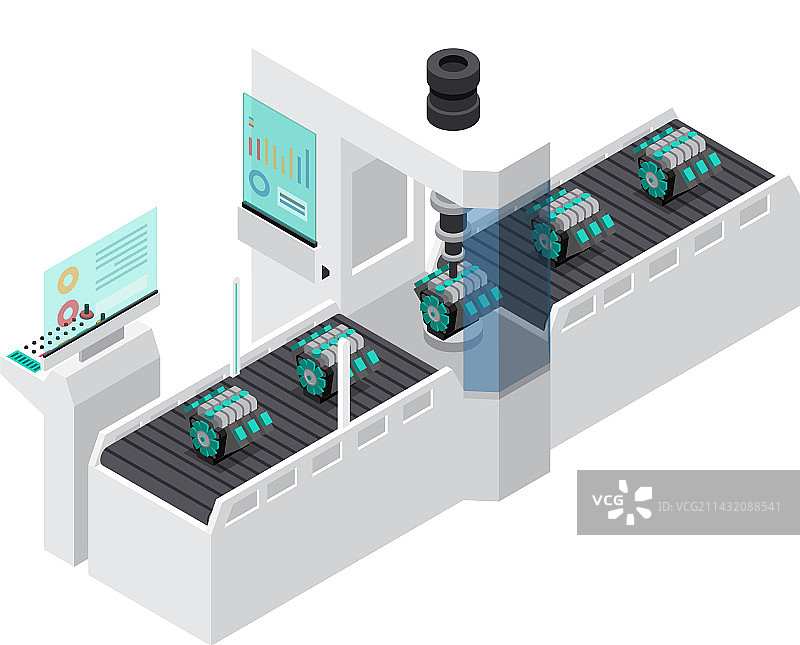 2.5D工业机器人图片素材